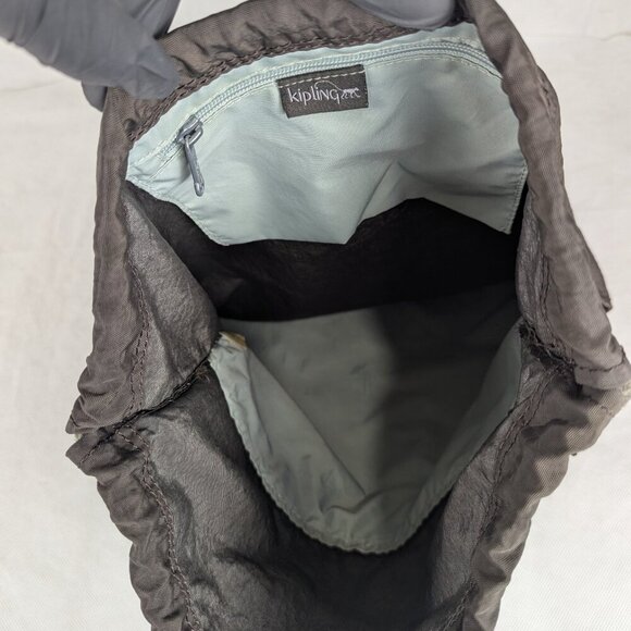 Kipling Brown School Bag Supertaboo drawstring - Pre-Owned - 100% AUTHENTIC - Picture 8 of 13